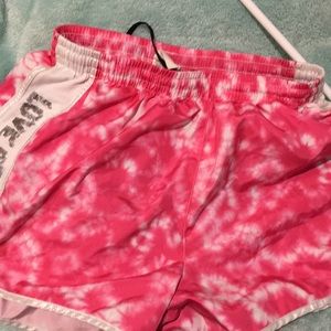Pink workout shorts small